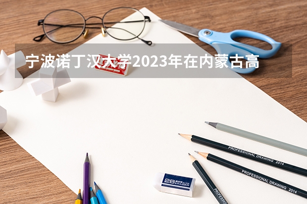 宁波诺丁汉大学2023年在内蒙古高考各专业的招生人数是多少