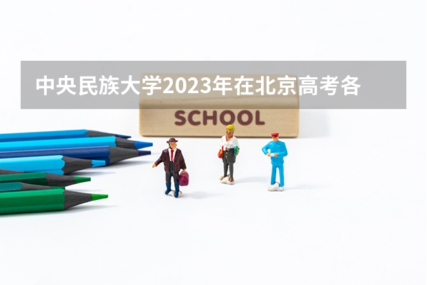 中央民族大学2023年在北京高考各专业的招生人数是多少