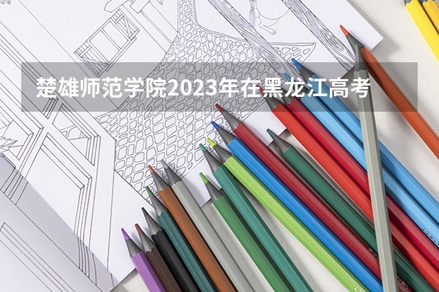 楚雄师范学院2023年在黑龙江高考各专业的招生人数是多少