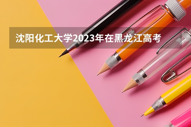 沈阳化工大学2023年在黑龙江高考各专业的招生人数是多少