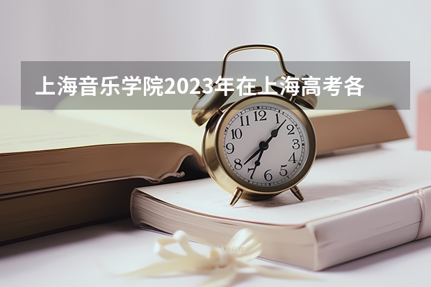 上海音乐学院2023年在上海高考各专业的招生人数是多少