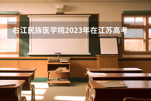 右江民族医学院2023年在江苏高考各专业的招生人数是多少