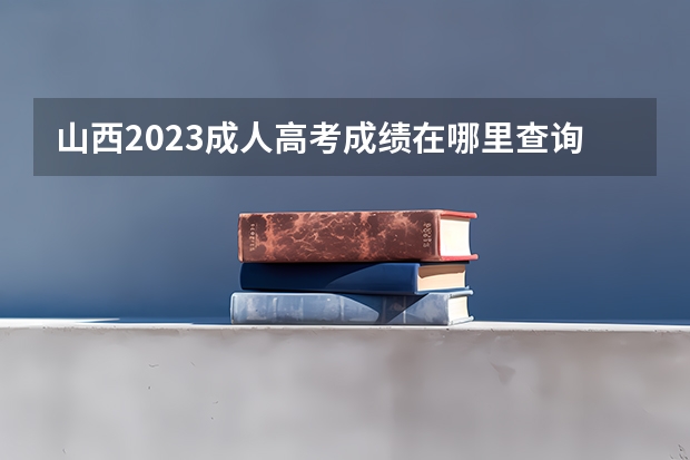 山西2023成人高考成绩在哪里查询 入口及网址是什么？