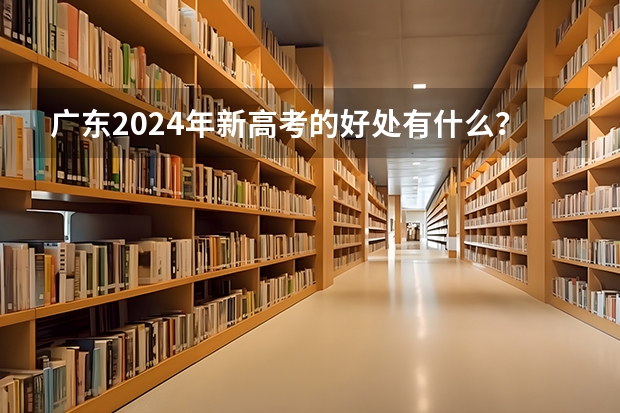 广东2024年新高考的好处有什么？