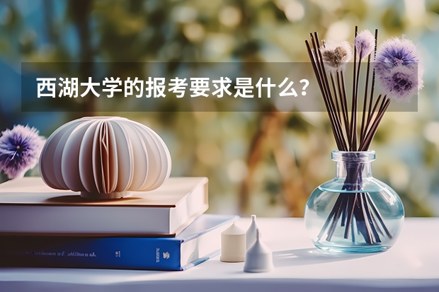 西湖大学的报考要求是什么？