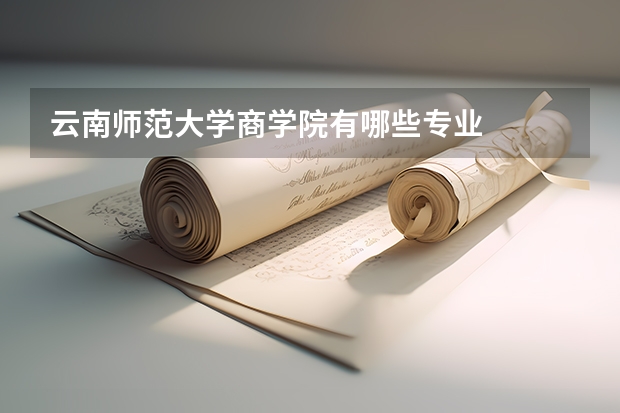 云南师范大学商学院有哪些专业