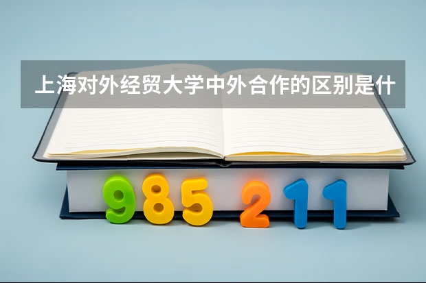 上海对外经贸大学中外合作的区别是什么？