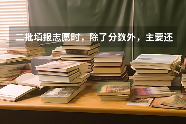 二批填报志愿时，除了分数外，主要还看什么？超本科线的分值还是投档名次？