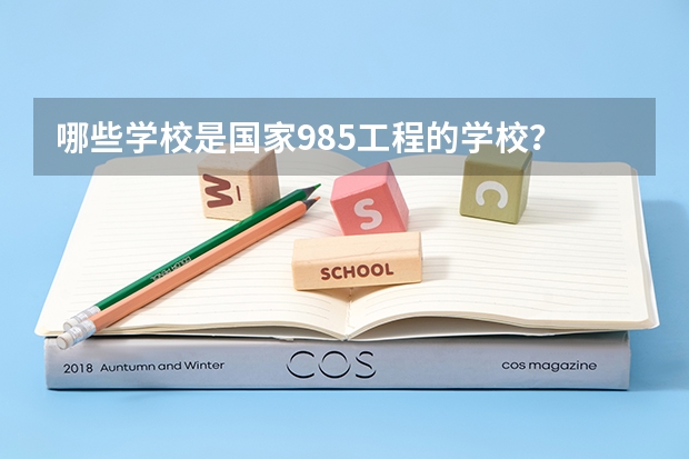 哪些学校是国家985工程的学校？