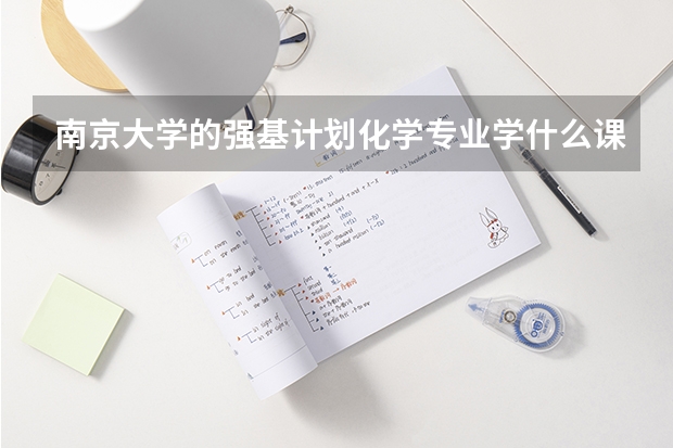 南京大学的强基计划化学专业学什么课程