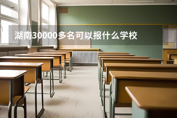 湖南30000多名可以报什么学校