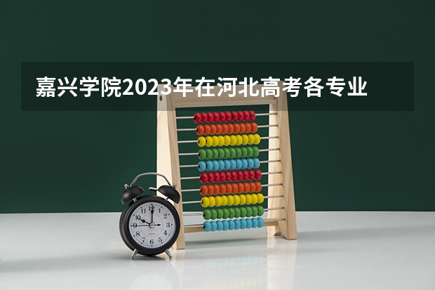 嘉兴学院2023年在河北高考各专业的招生人数是多少