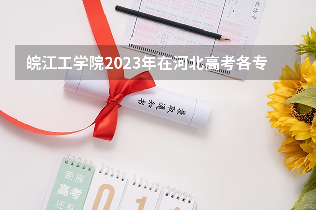 皖江工学院2023年在河北高考各专业的招生人数是多少