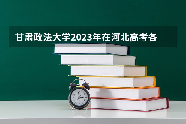 甘肃政法大学2023年在河北高考各专业的招生人数是多少